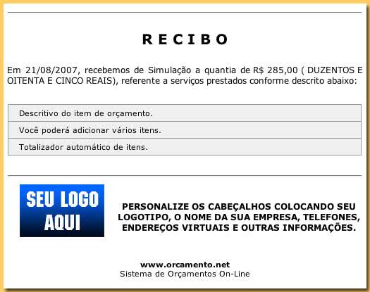 RECIBO ONLINE ENVIAR OU RECEBER DICAS DE COMO ELABORAR